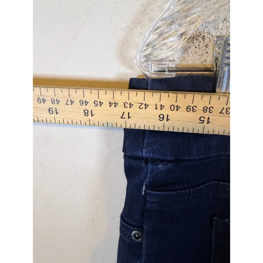 Chico's Womens Ankle Jeans Pull On Stretch Dark Wash Indigo Blue Size 1.5